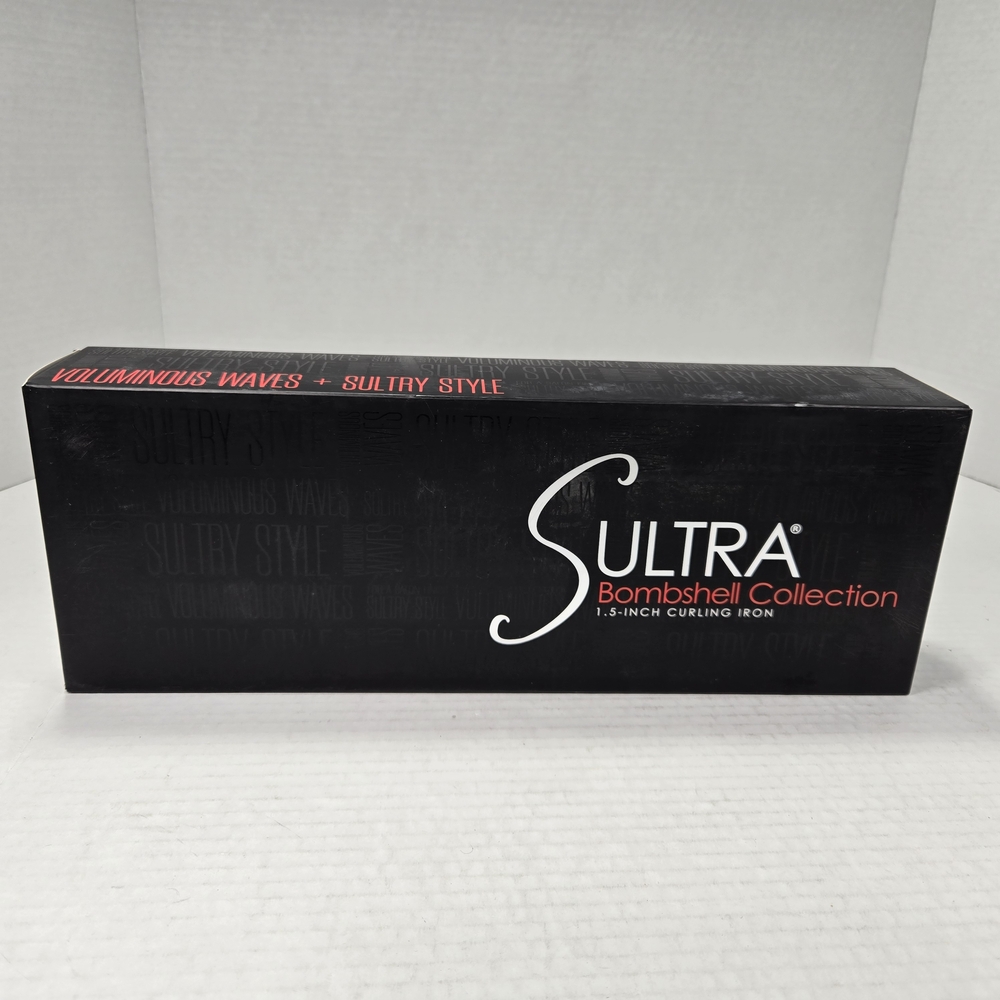Sultra Bombshell Collection 1.5 Inch Black Curling Iron
